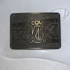 Vintage WKIX super country belt buckle